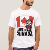 Gemaakt in China Panda - Chinees Canadees T-shirt (Voorkant)