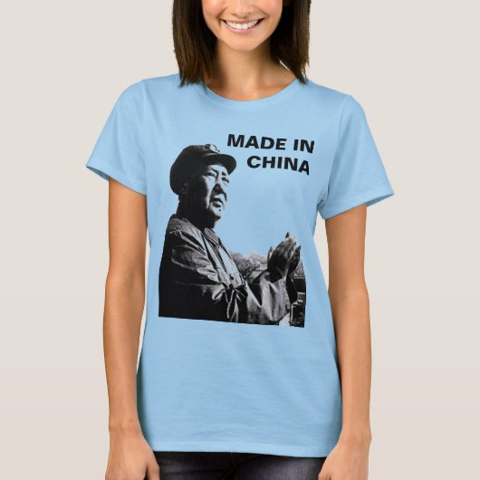 GEMAAKT IN CHINA T-SHIRT (Voorkant)
