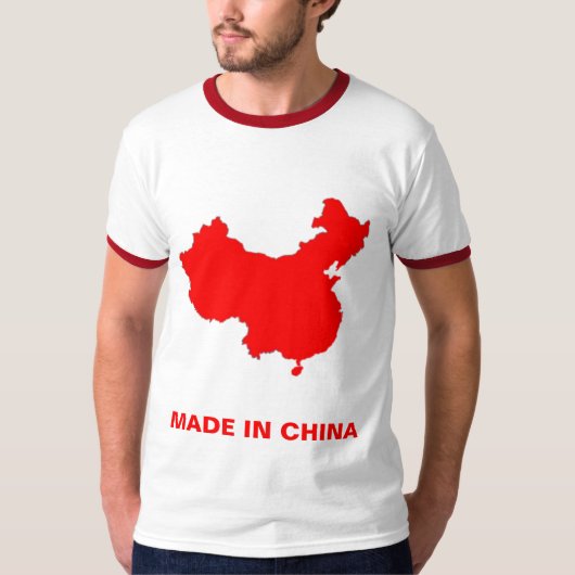 GEMAAKT IN CHINA T-SHIRT (Voorkant)
