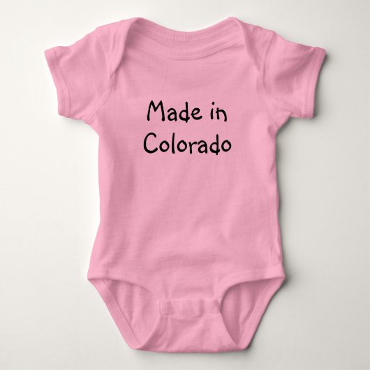 Gemaakt in Colorado baby Creeper Romper (Voorkant)