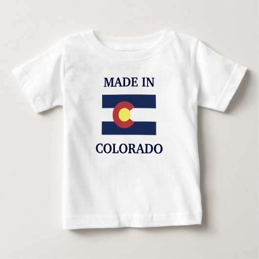 GEMAAKT IN COLORADO baby shirt (Voorkant)