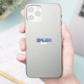 Gemaakt in Connecticut | Barcode Vlag Ontwerp Sticker (Telefoon)