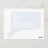 Gemaakt in Connecticut Briefkaart (Achterkant)
