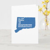 Gemaakt in Connecticut Groeten Kaart (Gele Bloem)