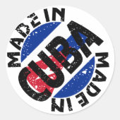 Gemaakt in Cuba Label Stickers (Voorkant)