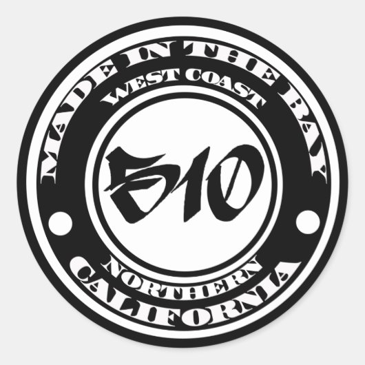 Gemaakt in de 510 ronde sticker (Voorkant)