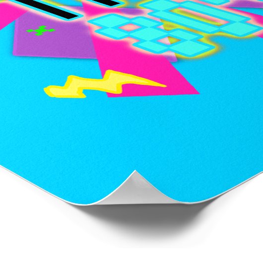 Gemaakt in de 80-reeks afdrukken poster (Hoek)