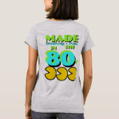 Gemaakt in de 80 Retrokleuren T-shirt (Achterkant)