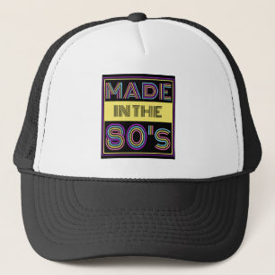 GEMAAKT IN DE 80'ER TYPOGRAFIE MODE TRUCKER PET