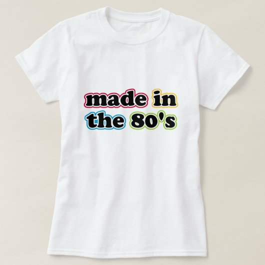 Gemaakt in de 80's T-shirt (Design voorkant)