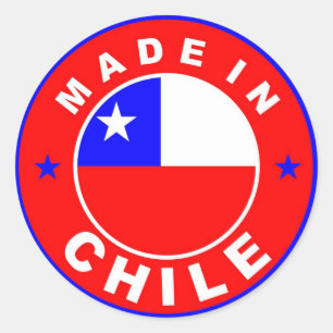 gemaakt in de chile - land label - ronde