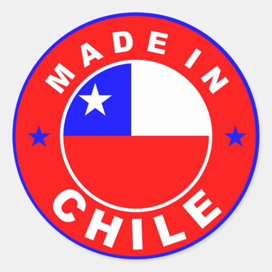 gemaakt in de chile - land label - ronde (Voorkant)
