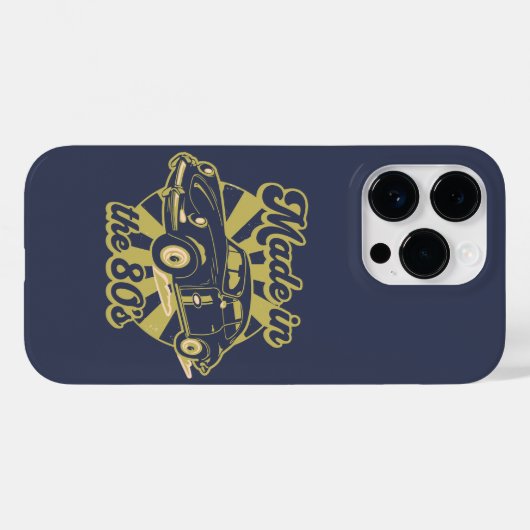 gemaakt in de gouden klassieke autoliefhebbers va Case-Mate iPhone case (Achterkant (horizontaal))