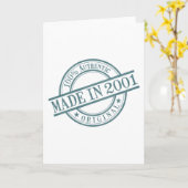 Gemaakt in de Grote Groet van 2001 Kaart (Gele Bloem)