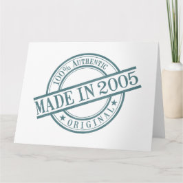 Gemaakt in de Grote Groet van 2005 Kaart