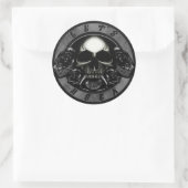 Gemaakt in de hel ronde sticker (Tas)