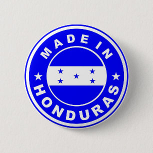 gemaakt in de honduras - ronde van het etiket van button 5,7 cm