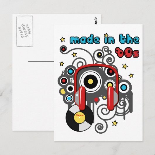 Gemaakt in de jaren 80 briefkaart (Voorkant / Achterkant)