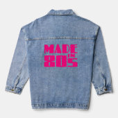 Gemaakt in de jaren 80 denim jacket (Achterkant)