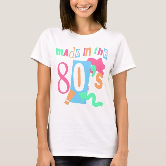 Gemaakt in de jaren 80 Pastel Tachtiger Retro T-Sh T-shirt (Voorkant)