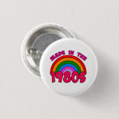 Gemaakt in de jaren 80 ronde button 3,2 cm (Voorkant /achterkant)