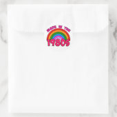 Gemaakt in de jaren 80 ronde sticker (Tas)