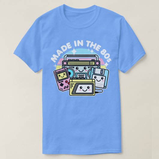 Gemaakt in de jaren '80 Schattigee Kawaii Art T-shirt (Design voorkant)