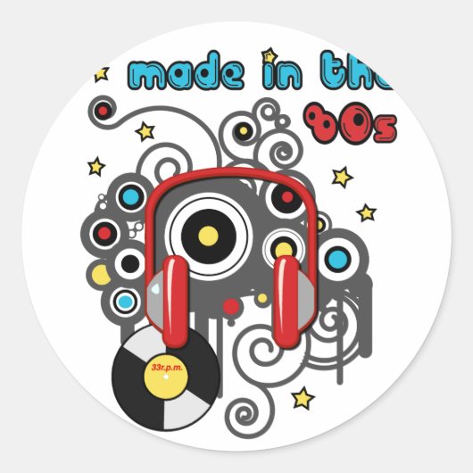Gemaakt in de jaren '80 stickers (Voorkant)