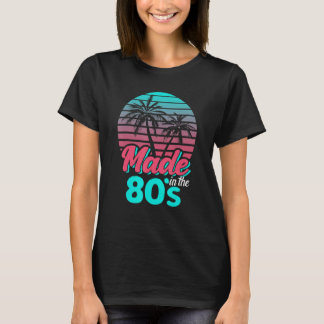 Gemaakt in de jaren '80 van de 'Vaporwave Sunset R T-shirt