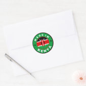 gemaakt in de kenya - ronde van het etiket van het (Envelop)