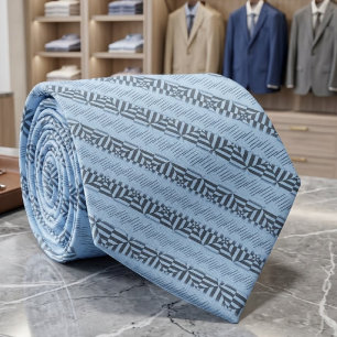 Gemaakt in de tinten van een blauw diagonaal gestr stropdas