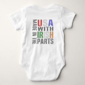 Gemaakt in de Verenigde Staten, Ierse onderdelen Romper (Achterkant)