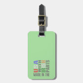 Gemaakt in de Verenigde Staten met behulp van Iers Bagagelabel (Voorkant verticaal)