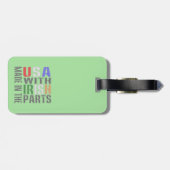 Gemaakt in de Verenigde Staten met behulp van Iers Bagagelabel (Achterkant horizontaal)