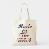 Gemaakt in de Verenigde Staten Natural & Beige Bud Tote Bag (Achterkant)