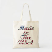 Gemaakt in de Verenigde Staten Natural & Beige Bud Tote Bag (Voorkant)