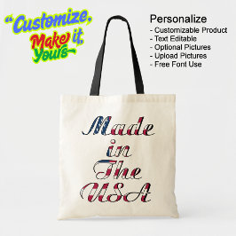 Gemaakt in de Verenigde Staten Natural & Black Bud Tote Bag