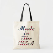 Gemaakt in de Verenigde Staten Natural & Black Bud Tote Bag (Voorkant)