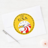 Gemaakt in de Verenigde Staten, Ronde Sticker (Envelop)