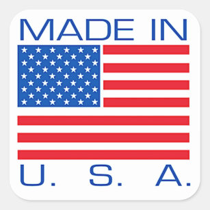 Gemaakt in de Verenigde Staten Vierkante Sticker