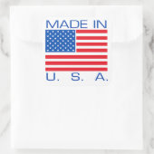 Gemaakt in de Verenigde Staten Vierkante Sticker (Tas)