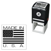 Gemaakt in de Verenigde Staten Zelfinktende Stempel (In situ)