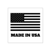 Gemaakt in de VS aangepaste rubberen stempel met A (Afrduk)