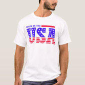 Gemaakt in de VS Amerikaanse TEKST T-shirt (Voorkant)