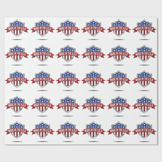 Gemaakt in de VS Cadeaupapier (Vlak)