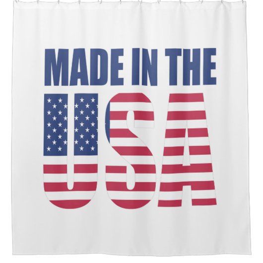Gemaakt in de VS Douchegordijn (Voorkant)