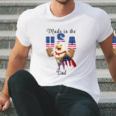 Gemaakt in de VS familiereünie 4 juli T-shirt