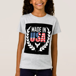 Gemaakt in de VS meisjes T-shirt