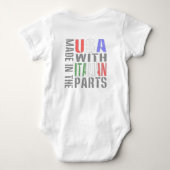 Gemaakt in de VS met behulp van Italiaanse onderde Romper (Achterkant)