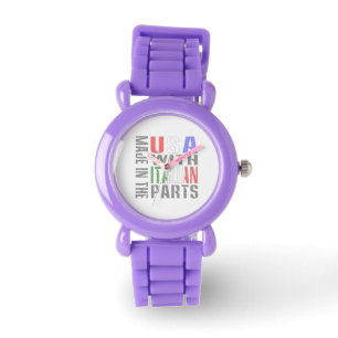 Gemaakt in de VS met Italiaanse onderdelen Horloge